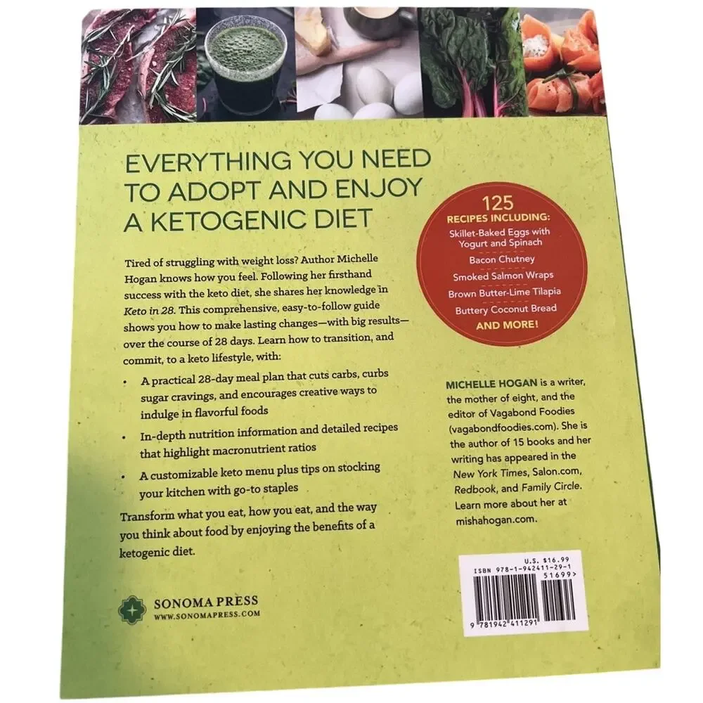 Keto in 28: The Ultimate Low-Carb, High-Fat Weight-Loss Solution Recipe Cookbook